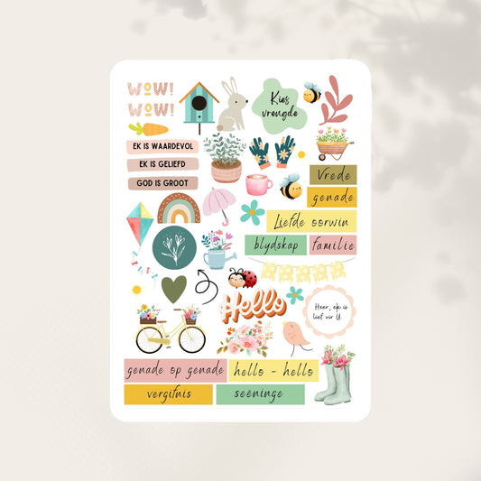 Blooming Sticker Set