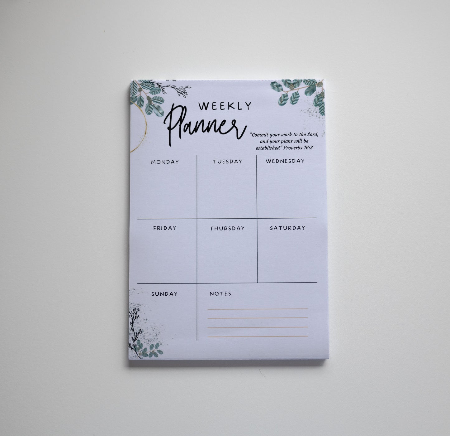 Weekly planner A5